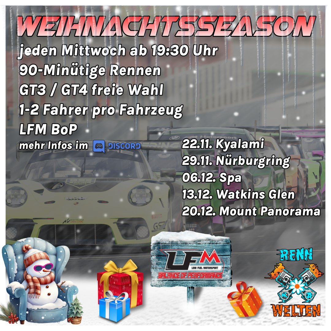 Season 9 neigt sich dem Ende zu, Weihnachten rückt immer näher und Season 10 wird noch etwas auf sich warten lassen: Der perfekte Zeitpunkt für die Weihnachtsseason!

Mit der Weihnachtsseason vergeht die Zeit wie im Fluge und ihr werdet Mittwochs nicht gelangweilt auf der Couch