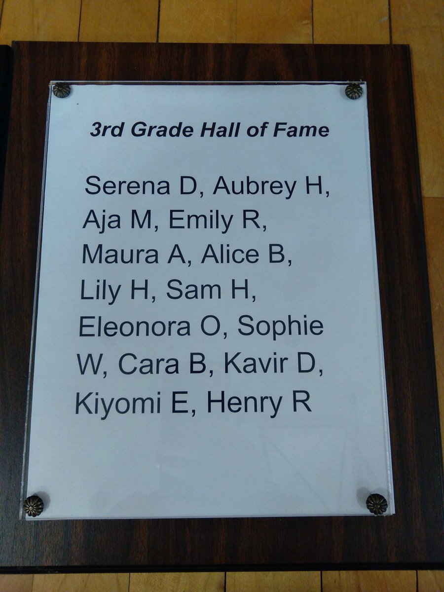MonroeELPE's tweet photo. Congratulations to our new 3rd Grade Hall of Famers for passing all 4 aspects of the fitness test! https://t.co/0okVdOsFSh