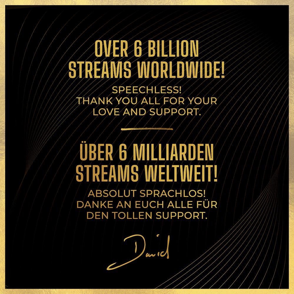 Thank you 🫶❤️

#spotify #applemusic #amazonmusic #davidgarrett #streaming #musicstreaming #thankyou #happy #universalmusic #dgclassics #violinist
#fansupport #speechless