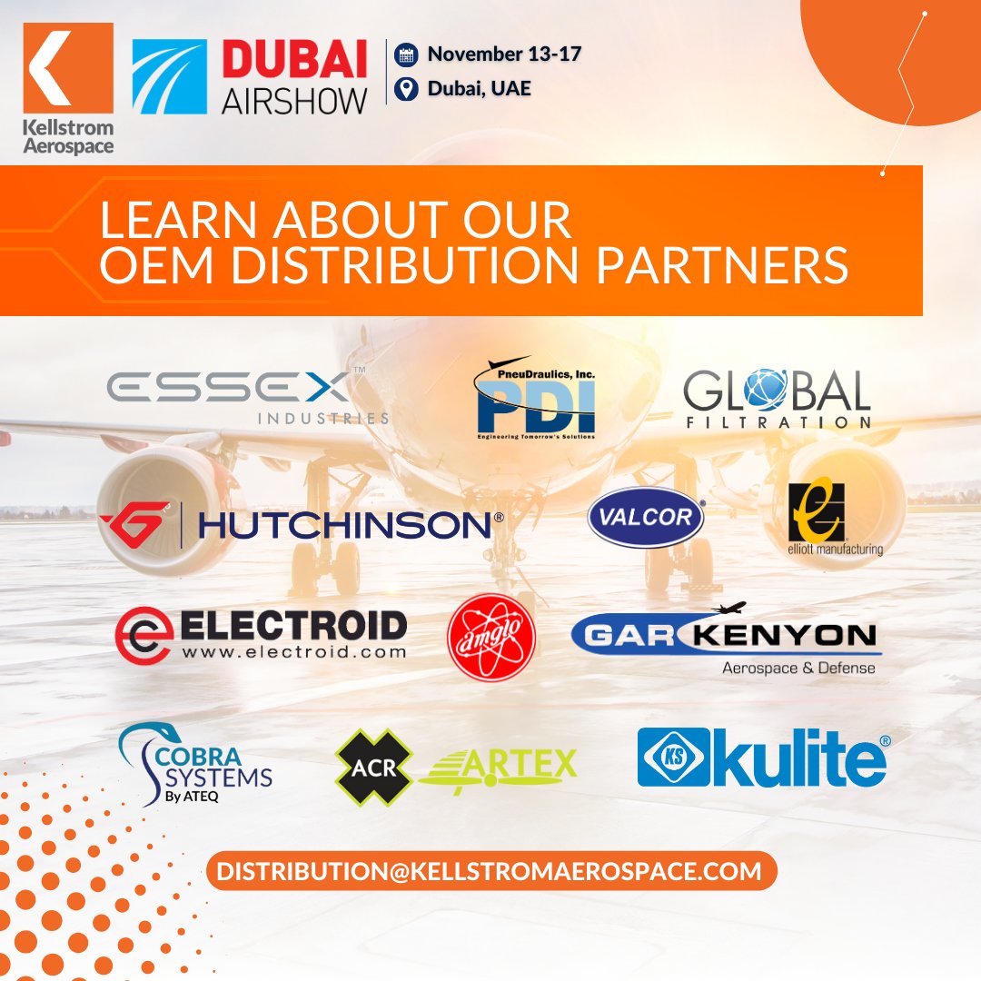 KellAero's tweet image. Kellstrom Aerospace OEM Distribution,  is dedicated to providing top-tier OEM parts, services, and solutions to more than 2,000 airlines and MROs across 90 countries. 

#OEM #OEMDistribution #Aerospace #Airlines #MRO #AviationIndustry #AircraftMaintenance #KellstromAerospace