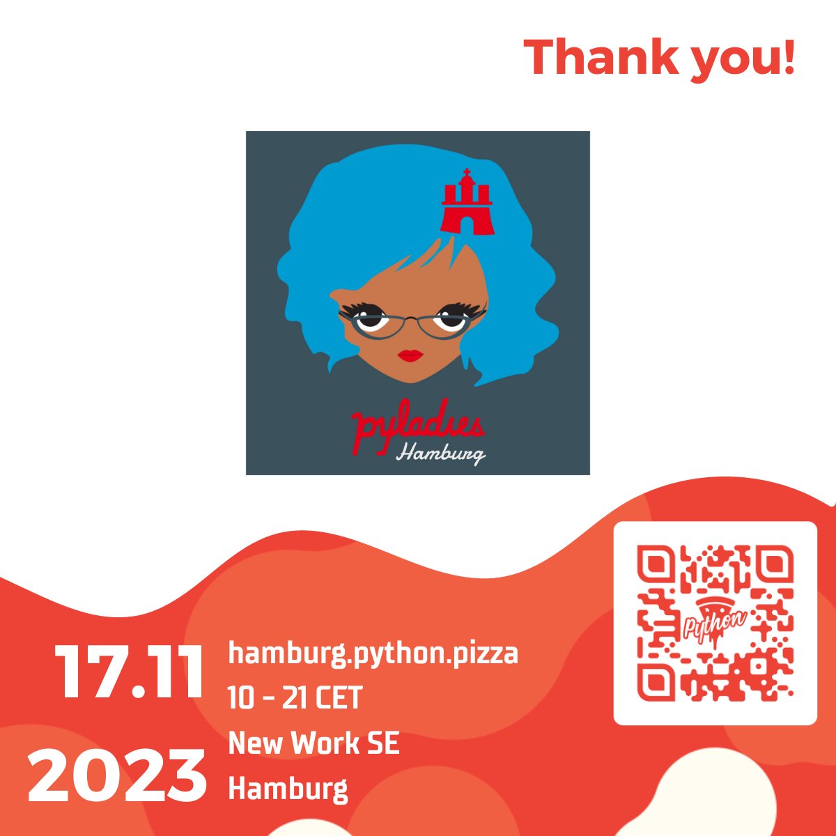 pythonpizzaconf's tweet image. A big thank you goes to the @PyLadiesHH for supporting our event!!! 
A growing tech community supporting marginalized genders in becoming active in the Python open-source community. Join the community!
#PythonPizzaHH2023 #sponsor #thankyou