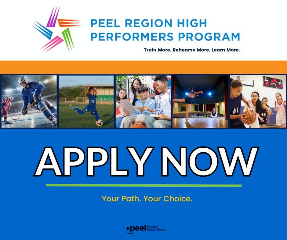 Peel District School Board (@peelschools) on Twitter photo Apply now for the High Performers Program!
Learn more: peelschools.org/peel-region-hi…
<a href="/HPMississaugaSS/">High Performers MSS</a> <a href="/HPDolphinSr/">High Performers Dolphin Sr</a> <a href="/BritanniaHP/">Britannia High Performers</a> Apply now for the High Performers Program!
Learn more: peelschools.org/peel-region-hi…
<a href="/HPMississaugaSS/">High Performers MSS</a> <a href="/HPDolphinSr/">High Performers Dolphin Sr</a> <a href="/BritanniaHP/">Britannia High Performers</a>