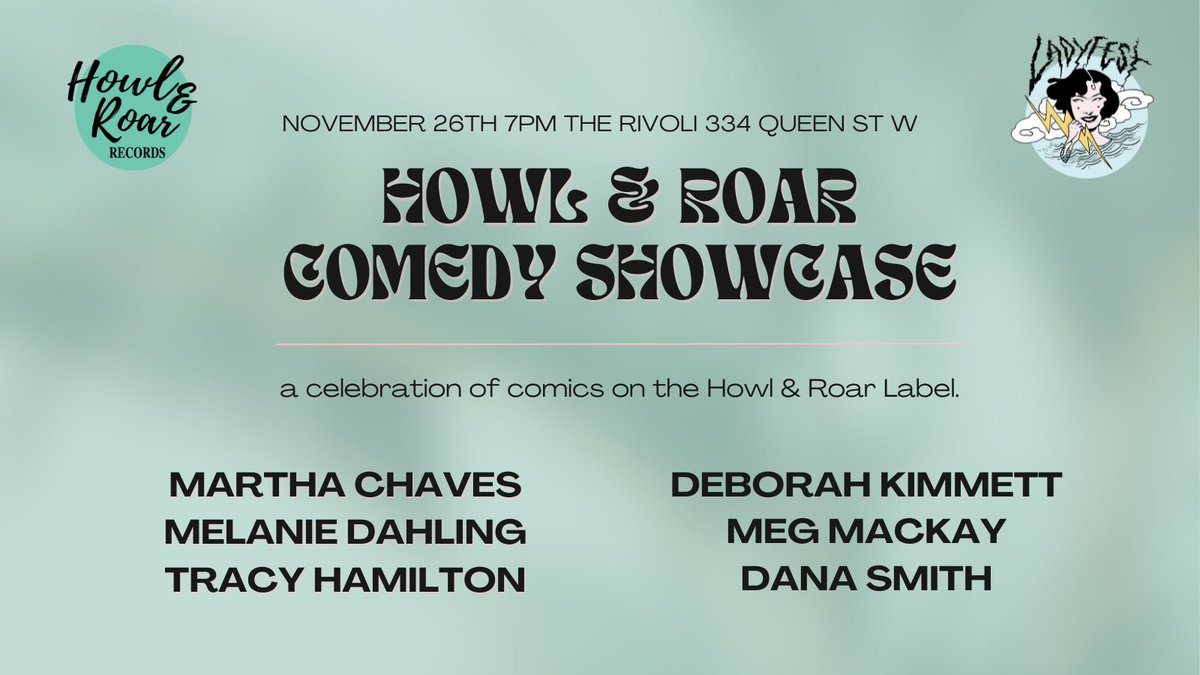 We got a peep at the full lineup for Ladyfest and WOW! We're so honoured to be a part of it.

Get tickets to our showcase <a href="/liveattherivoli/">Live At The Rivoli</a> and/or any of the incredible Ladyfest shows here:

⚡ eventbrite.ca/o/torontosketc… ⚡