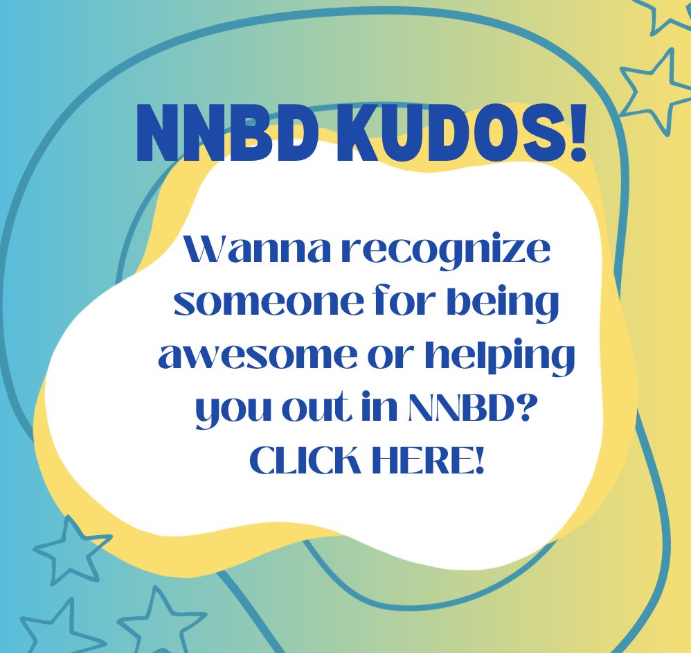 LNHS_NNbD's tweet photo. Know someone in NNBD that’s pretty cool? We want you to recognize them! Submit your kudos at: https://t.co/tAP066i6JM https://t.co/Gr5GHxWoZi