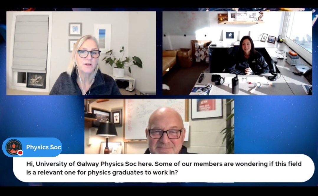 We all had a great time at the online event last night! We may run similar events if people are interested so keep an eye out. We even got our questions answered on the stream so I guess we're an internationally recognised society now :O