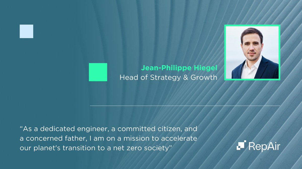 We're proud to share that industry veteran Jean-Philippe Hiegel is joining RepAir as Head of Strategy &amp; Growth.

Jean-Philippe brings over 17 years of industry experience to the RepAir Carbon team, taking our executive team to new heights.

Welcome to the team, Jean-Philippe!