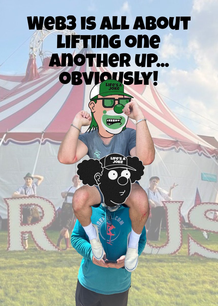 GM 🤡s!

The Big Top Talent Show will be back next Thursday at 5:30pm PST/8:30pm EST for the last time ever. 

Join us as we close out a Twitter legacy! #LifesAJoke

RT if you feel like it. Tag friends who think they’re talented. Be there!