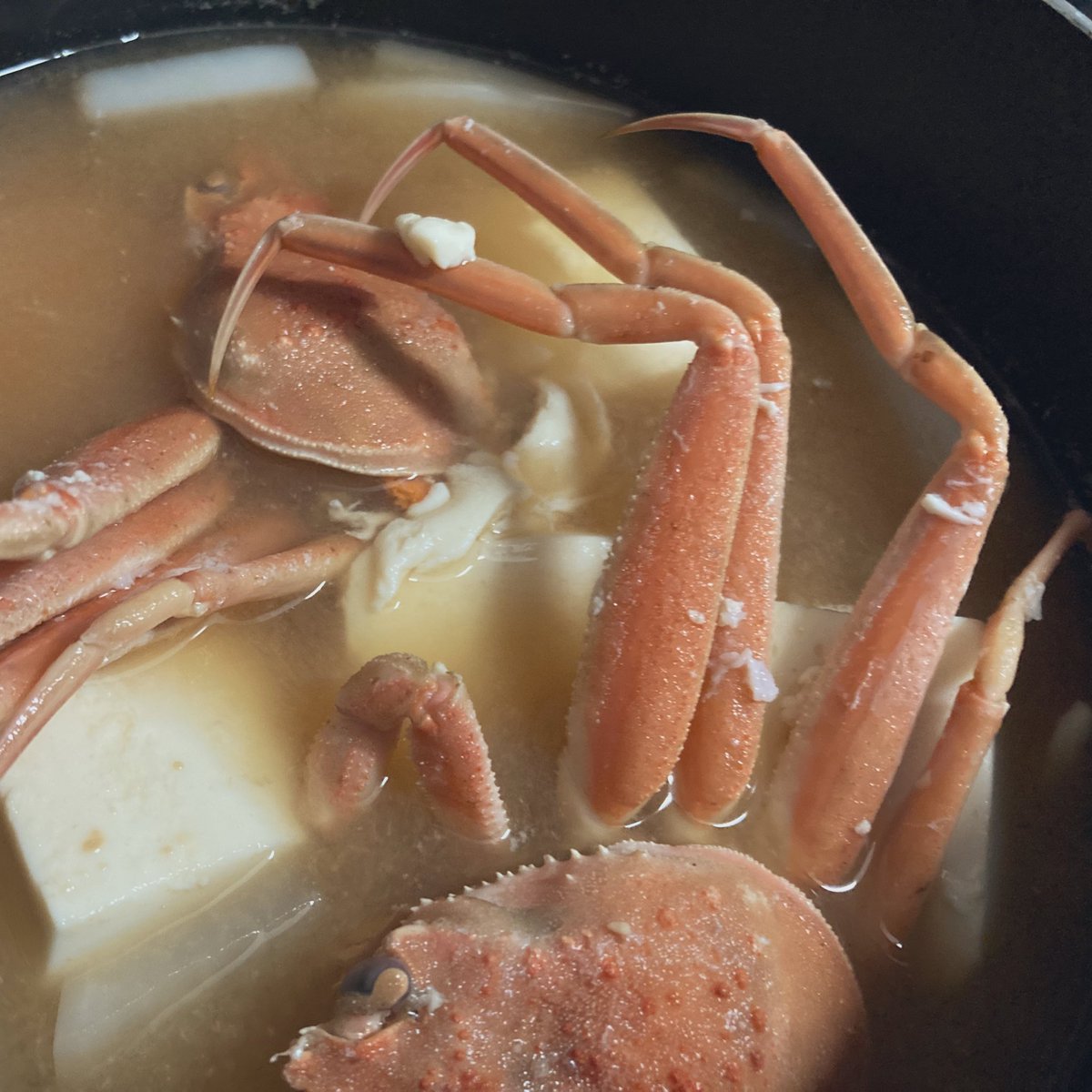 ron_1234567890's tweet image. かに汁の季節でござい
ちなみに鳥取は小さいかにのこと親がにって呼ぶ！
#ろんごはん