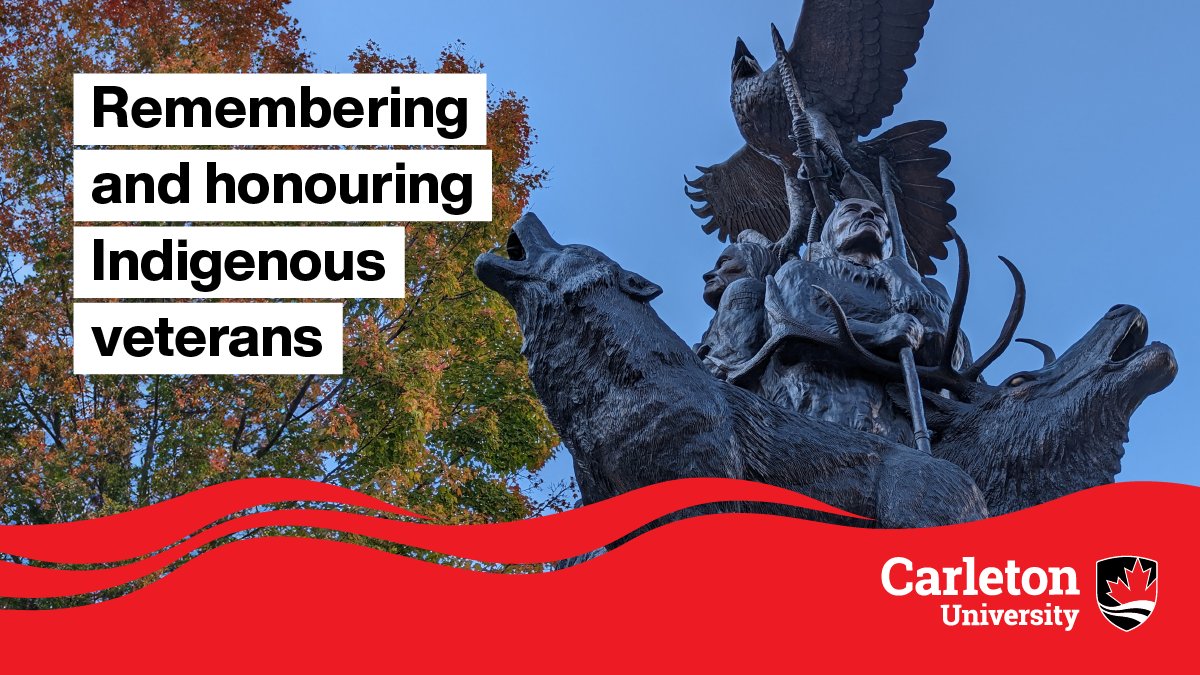On Indigenous Veterans Day, Carleton honours and remember Indigenous Veterans for their dedicated service and sacrifices.

Learn more about the impact made by Canada’s Indigenous Veterans here: carleton.ca/remember/about…