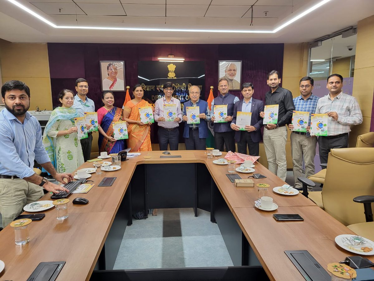 Today, we released the Compendium of Technologies developed under the Scheme for Young Scientists and Technologists (SYST). This significant publication showcases the remarkable work of our young researchers who have dedicated their talents to socially relevant R&amp;D. It was