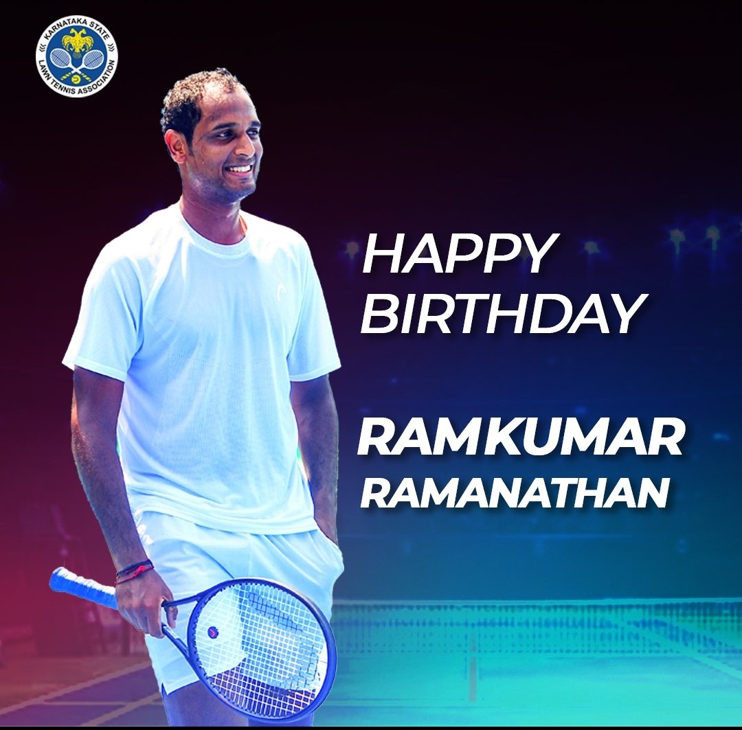 KSLTA extends its heartfelt birthday wishes to Indian tennis star @ramkumar1994! As you celebrate another year, may your exceptional prowess and remarkable success continue to light up the world of tennis.

#RamkumarRamanathan #KSLTA