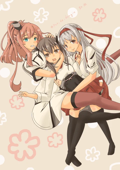 いいおっぱいの日 逆説的におっπに揉まれる図。 #艦これ