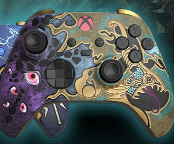 notacopyrighter's tweet photo. @RealmsOfRuin Got to have that Disciples of Tzeentch controller, I mean just LOOK AT IT 😱😱😱 https://t.co/g36aGUaOqz