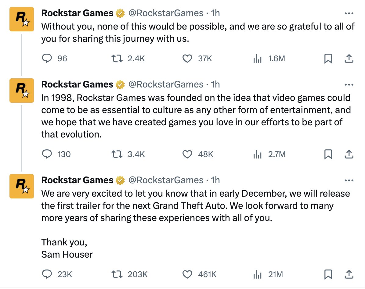 GTA 6 Countdown tweet media