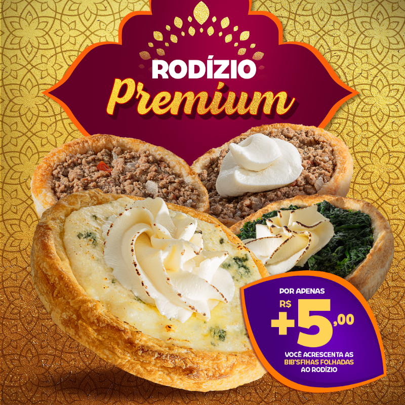 habibsoficial's tweet photo. É de cair o queixo e encher a barriga! Conheça o Rodízio de Bib'sfihas Premium: por apenas R$ 5,00 a mais você garante um Rodízio repleto de crocância com as Bib’sfihas Folhadas, é muuuuito sabor! Bora provar? #ChamaTodoMundo e corre pro Habib's mais próximo!