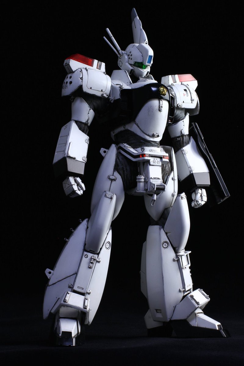 n_a_o_k_i_'s tweet photo. 作品集用に製作したMGイングラム
それまでイン���ラムにディテールアップや汚しを入れる事に抵抗があったんですが、実写版を観てどうしてもやりたくなりました。だいぶ前に製作したものですがいまだにお気に入りです。
#イイレイバーの日 https://t.co/hR4eBXGMYh