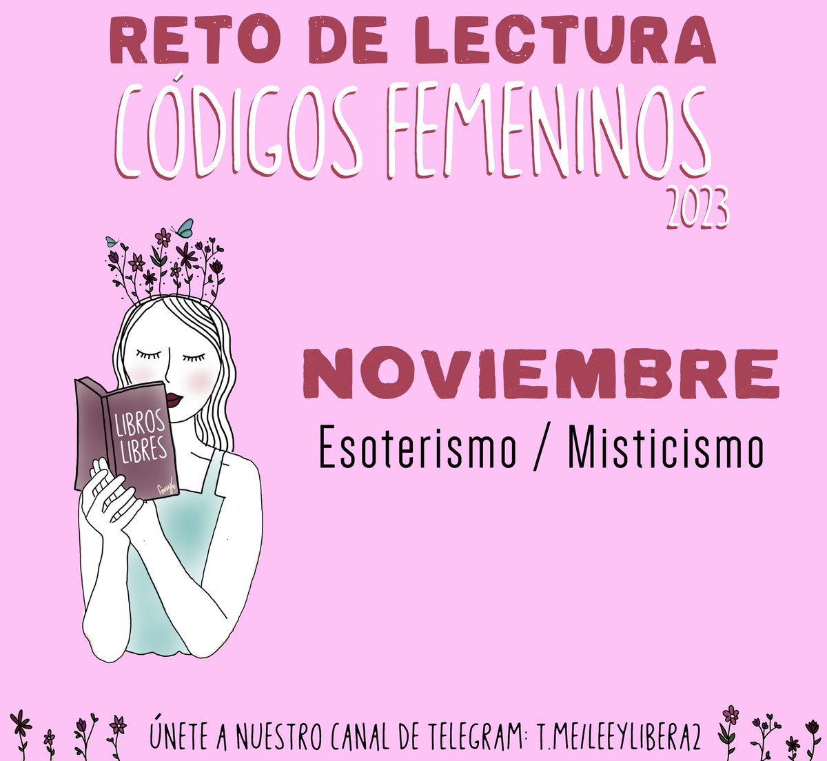 ¡Seguimos con nuestro reto de lectura! 💟📚 Este mes leemos a una autora con un libro de esoterismo / misticismo. 🌟 ⚡️ Recomendaciones en nuestro canal de Telegram: t.me/leeylibera2 . . . #LeeyLibera