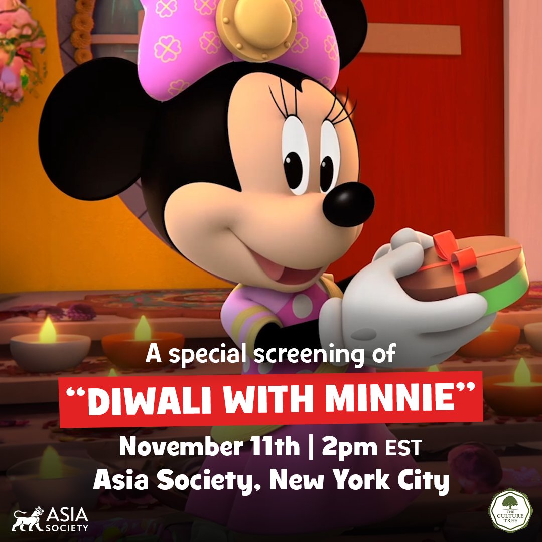 Celebrate Diwali with Minnie! Join @AsiaSociety and @CultureTreeNY for a fun-filled afternoon of festive events and an extra special screening of Me & Mickey 🪔: di.sn/6017usOtX
