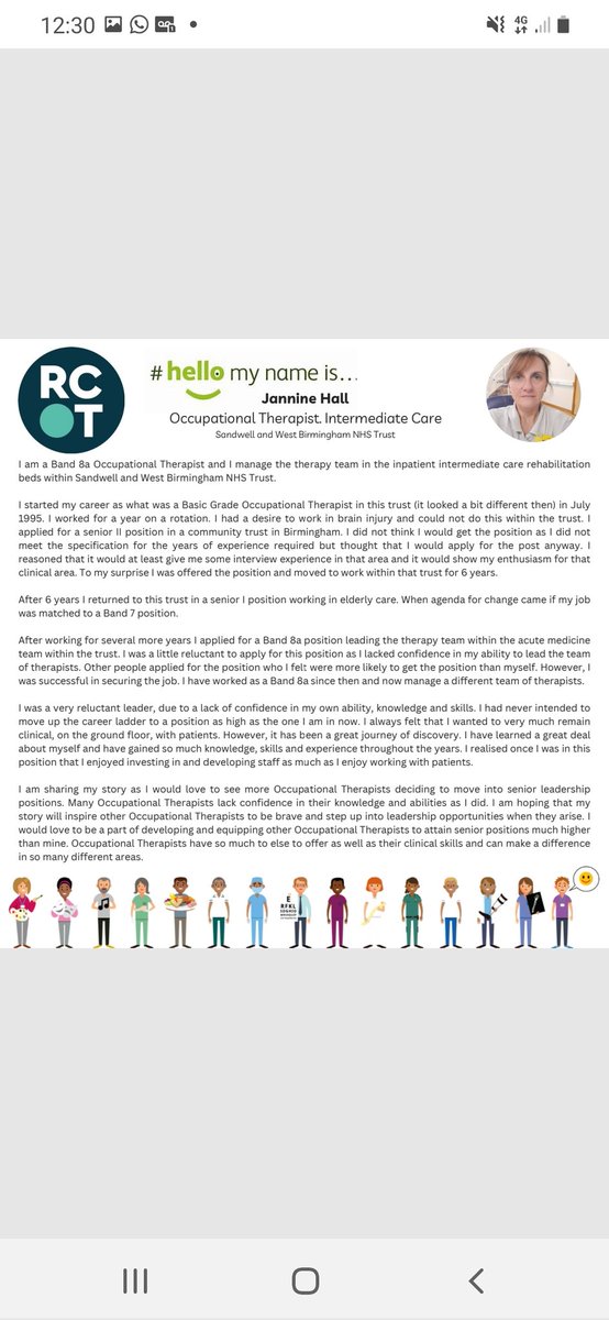 Here's my journey as an OT. Hope it inspires others to take up the leadership baton.