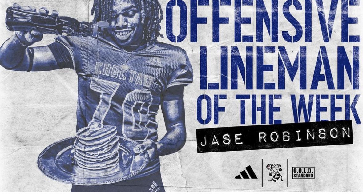PVFB_CoachA's tweet photo. Co-Offensive Player of the Week and he’s back again as the OL of the Week! Congratulations @JaseRobinson5! #BadIntentions #IntheArena #StingEm🐝🤙🏻 https://t.co/lAxD1o58CH