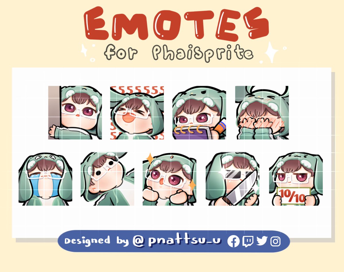 pnattsu_u's tweet photo. Commission emotes for Phaisprite🎋✨
cms info : https://t.co/C3A1PB8gQO

#commission #emoteartist #twitch #emote #vtuber https://t.co/Cg28oGnQlp