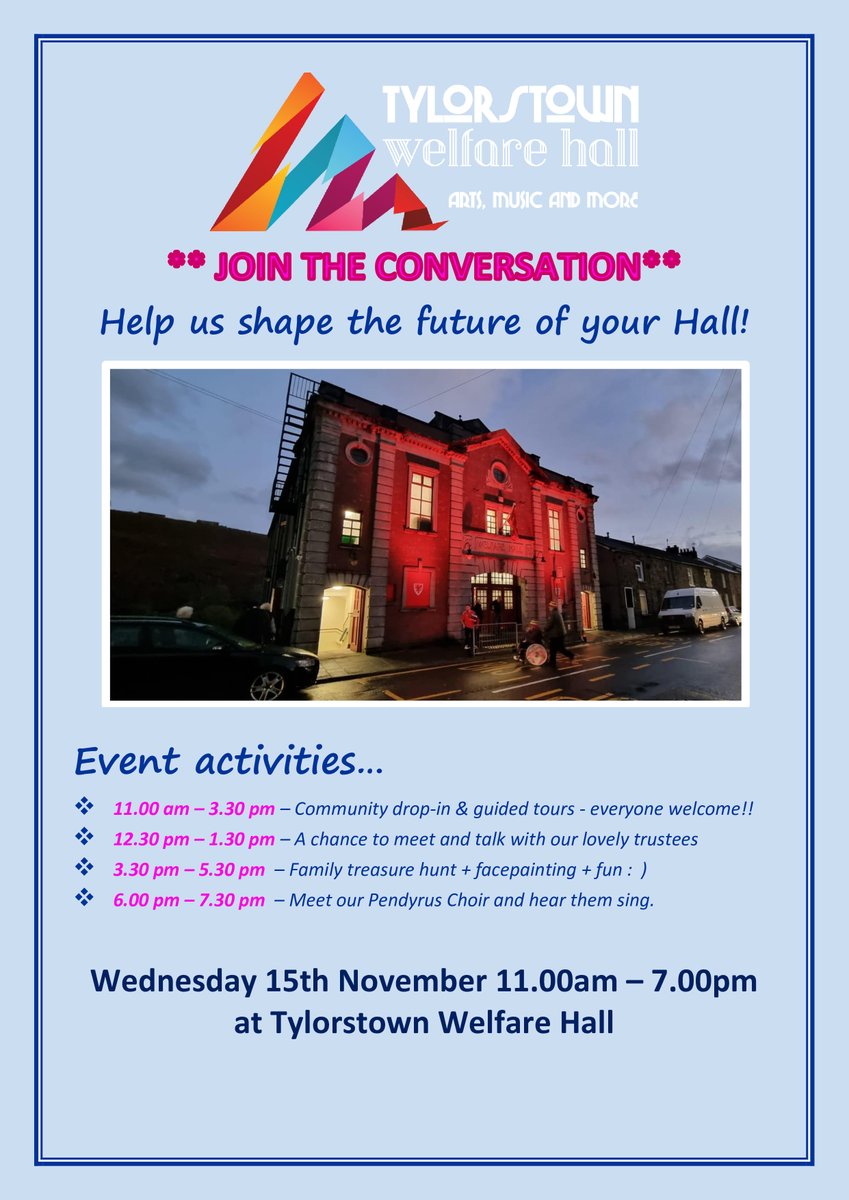 Come along next Wednesday to see our plans for the future, meet the team and have your say.

FREE REFRESHEMENTS ALL DAY
FREE CHILD ACTIVITIES AFTER 3PM 
FREE RAFFLE TICKET to all who come.

Your thoughts and opinions matter to us, please pop in!