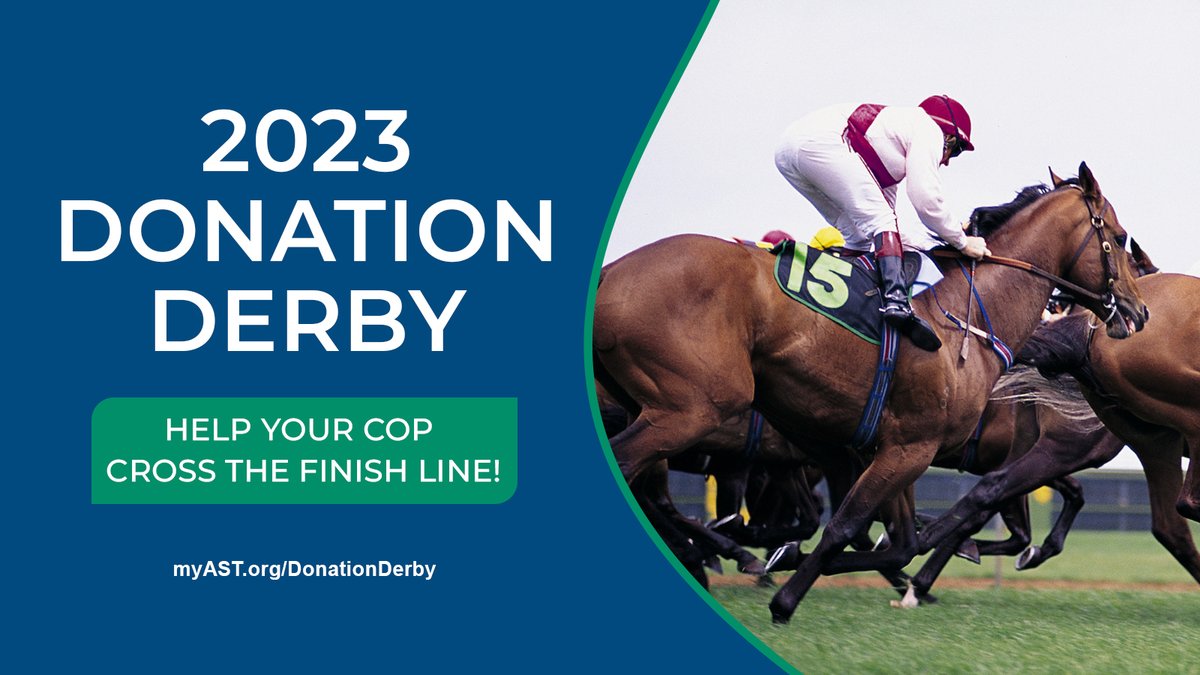 The Donation Derby has been updated! 🐎 The AST's COPs depend on the Donation Derby to help fund projects and initiatives - including mentoring programs, grants, networking opportunities, education, workgroup meetings, and more! myAST.org/DonationDerby