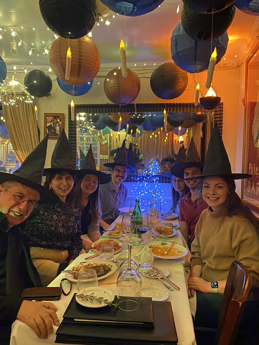 Working hard week rotation ends with a -wizard -hats -on party. We ended the week of teaching, it was a fun dinner! @JaparidzeGeorge