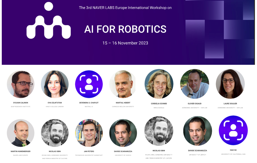 NAVER LABS Europe (@naverlabseurope) on Twitter photo The #AI4Robotics 2-day workshop is only 1 week away!
Hybrid event w/ speakers & participants hosted <a href="/naverlabseurope/">NAVER LABS Europe</a> Grenoble, France. Robot demo & poster session 😀🤖🤖
Program & (free) registration: bit.ly/3Znzt31 Reserve your seat now! The #AI4Robotics 2-day workshop is only 1 week away!
Hybrid event w/ speakers & participants hosted <a href="/naverlabseurope/">NAVER LABS Europe</a> Grenoble, France. Robot demo & poster session 😀🤖🤖
Program & (free) registration: bit.ly/3Znzt31 Reserve your seat now!
