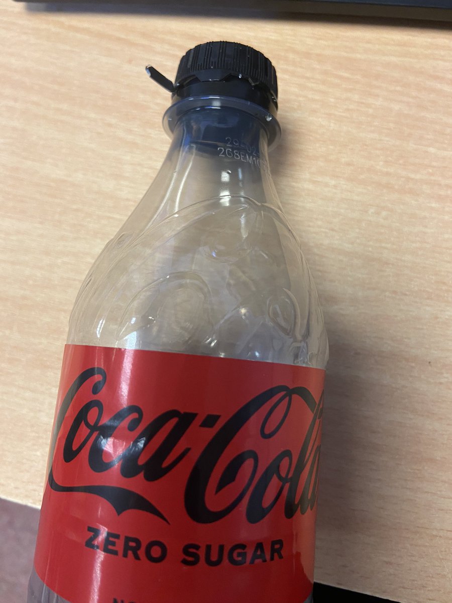 nenaJoseph3's tweet photo. Anyone else a bit irritated by the caps @CocaCola_GB tops. Third time I’ve cut my lip on them! The lids are so thin compared to other brands. https://t.co/2S0mRup1zO