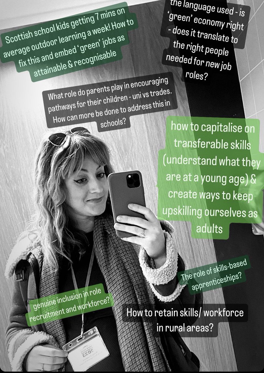 wildscotplace's tweet photo. Great start to #GreenCareersWeek at @TheScotsman Green Skills Conference &amp; speaking back at @EdinburghNapier for their Employment Insights event - important to me as a later career switcher to keep talking about pathways &amp; not all one size fits all for #naturebasedjobs https://t.co/yMVtYmQUkH