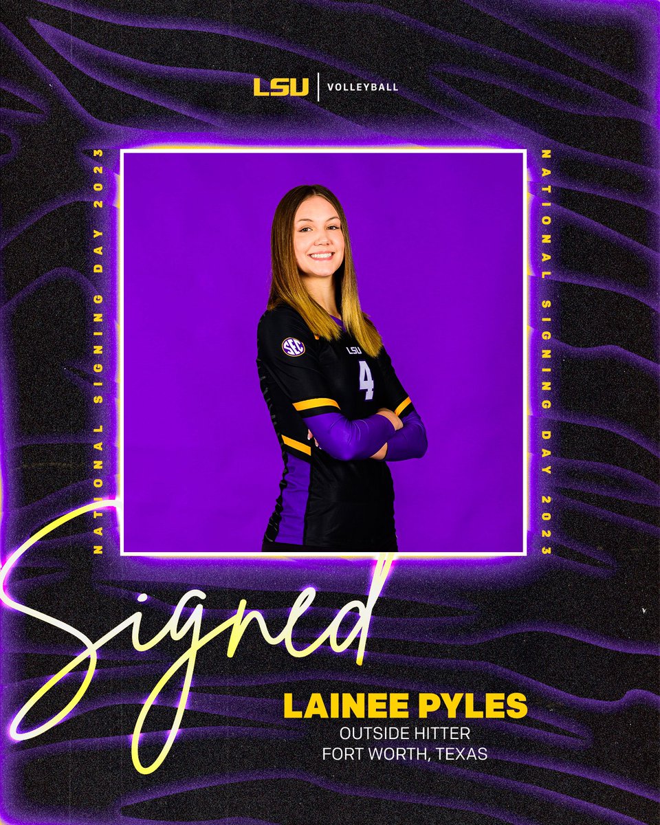 lsuvolleyball's tweet photo. 🚨 𝐓𝐈𝐆𝐄𝐑 𝐀𝐋𝐄𝐑𝐓…𝐓𝐈𝐆𝐄𝐑 𝐀𝐋𝐄𝐑𝐓 🚨

Introducing, Lainee Pyles

#GeauxTigers https://t.co/2PxsowrAyM