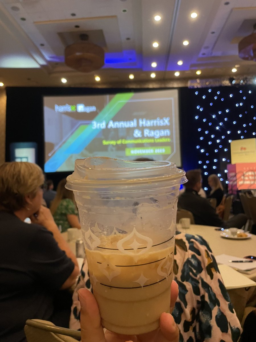 FoxyWhite03's tweet photo. Coffee &amp; Comms - my kinda morning!
Sipping on a @Starbucks Caramel Brulée Iced Latte. ☕️ 

Love that there is a Starbucks in this @Hyatt hotel!

#RaganEvents 
@RaganComms https://t.co/8j1J0DLIAb