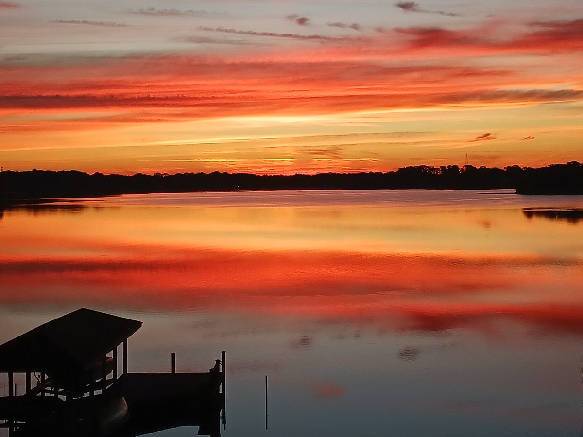 An amazing sunrise over  Lake Maitland!
