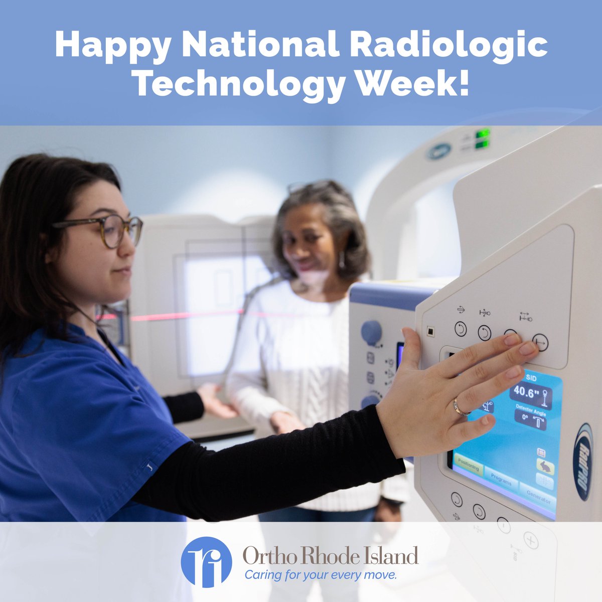 Ortho_RI's tweet photo. It’s #NationalRadTechWeek! Thank you to the MRI and x-ray technologists across Ortho RI who help our patients and their providers get a clearer picture of their conditions, so they can get back to doing what they love.
#XRayDay #IDOR2023 #NationalRadTechWeek https://t.co/h52cKhbzVP