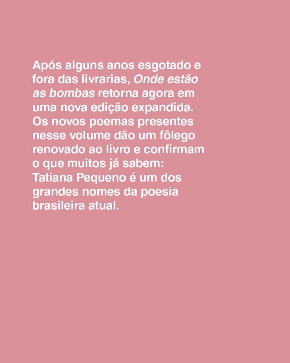 macondoeditora's tweet photo. Tatiana Pequeno é uma das autoras convidadas da Flip 2023.

A poeta participa da mesa "Digamos que seja a lua nova", no dia 23 de novembro, às 17:00. https://t.co/8RcmTmiLvO
