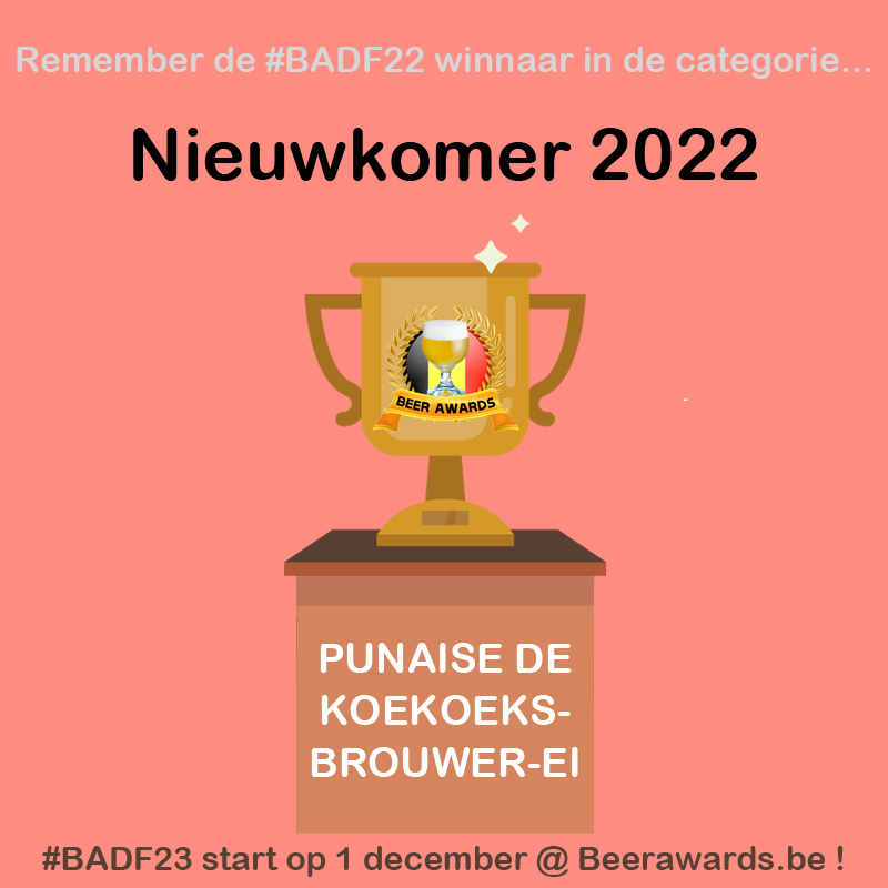 beerawardsbe's tweet photo. In aanloop naar onze #BADF23 verkiezing... nog eens de winnaar in onze categorie NIEUWKOMER van vorig jaar:
🏆 De Koekoeksbrouwer-ei
Breng jouw stemmen uit voor #BADF23 vanaf 1 december op https://t.co/aoBsomYgRC ! https://t.co/GM9nywy2yp