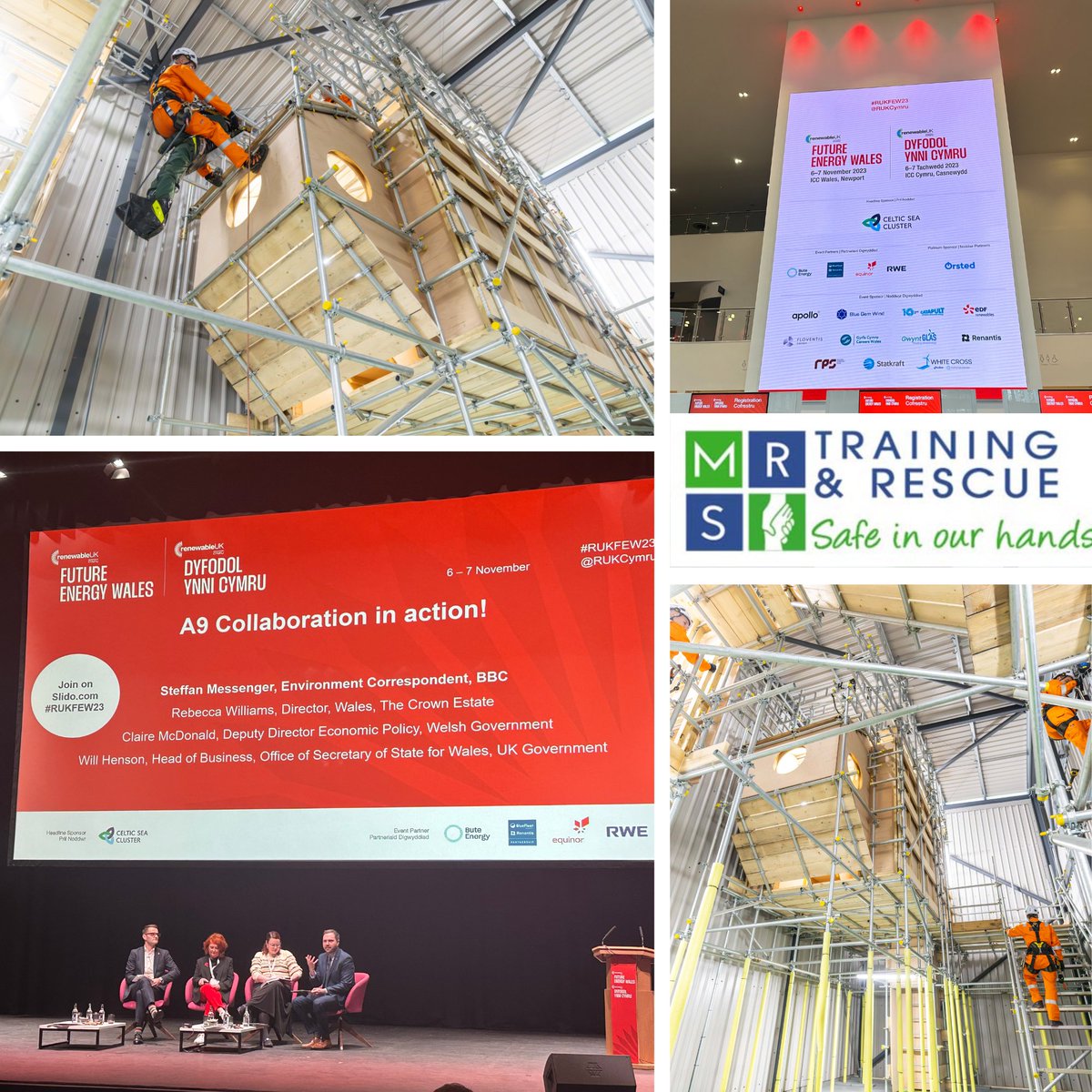 Yesterday we visited the Future Energy Wales #RUKFEW23 conference. We are opening a new purpose-built wind turbine training facility at our centre in South Wales to help significantly bolster the region’s skills across the wind energy sector. 
#futureenergywales #onshoretraining