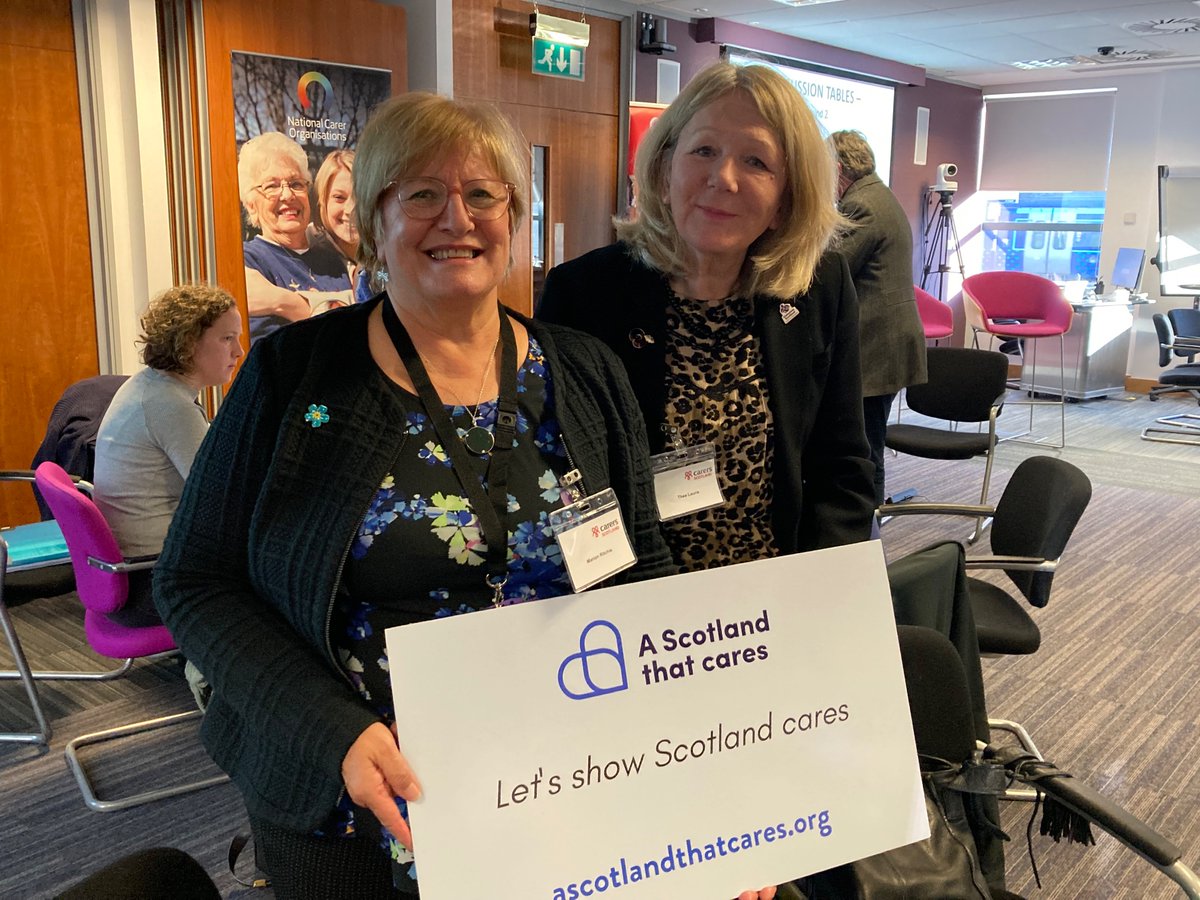 Good discussions this afternoon at #CarersParliament about securing a new national outcome on care & what that should look like- we’re pleased to support the A Scotland That Cares campaign 

#ActiveVoice #Dementia #Carers # ScotlandCares