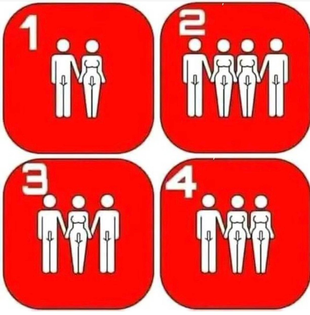 RobinRighteous8's tweet image. I kept see this post, about MF, MFFM, MFM or MFF. So I fixed it. I think I’d like to be one of the girls in the middle on #2.