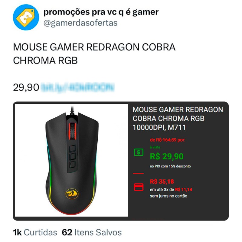 promoções para gamers tweet media