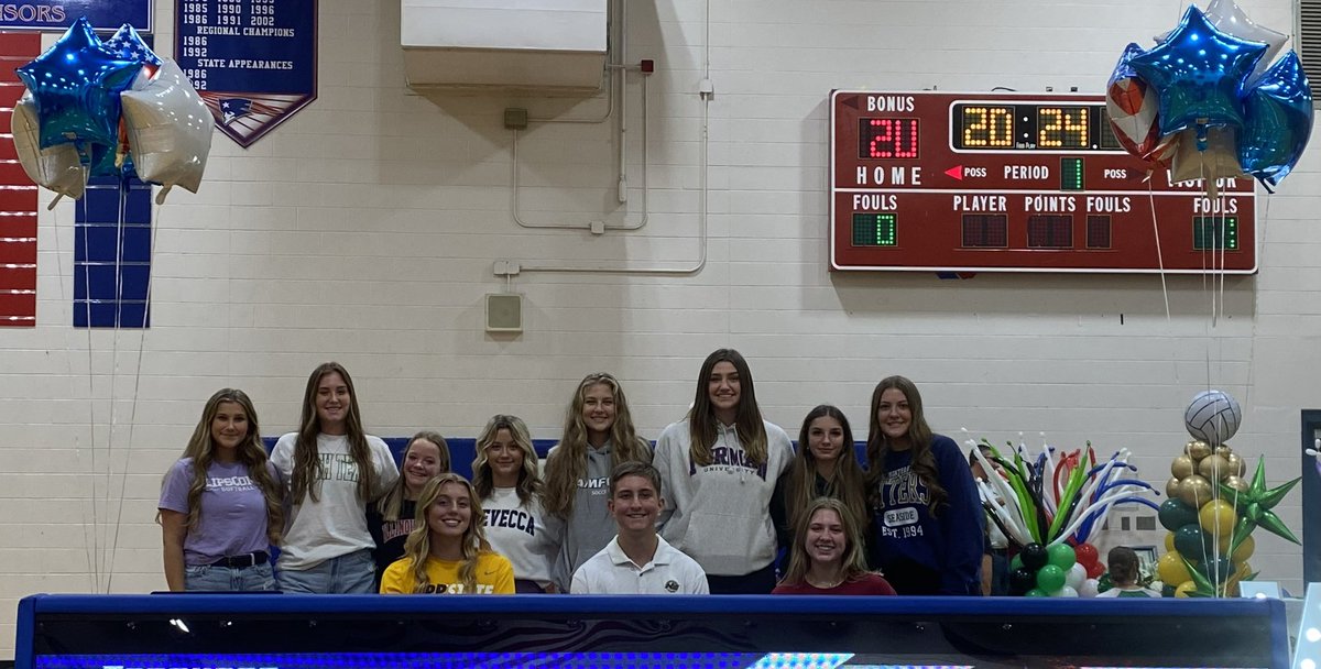 Great day to be a Page Patriot! 11 student-athletes signing to continue their athletic and academic careers  at the collegiate level.  #PagePride #PHTID