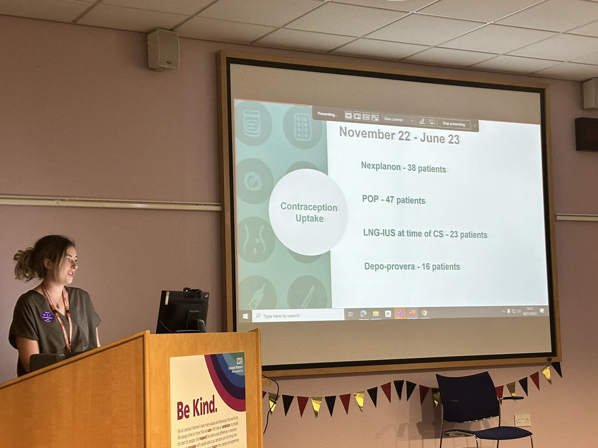 nkersey's tweet photo. @LiverpoolWomens talking all things post partum contraception at our education evening https://t.co/dDuP4AJaSW