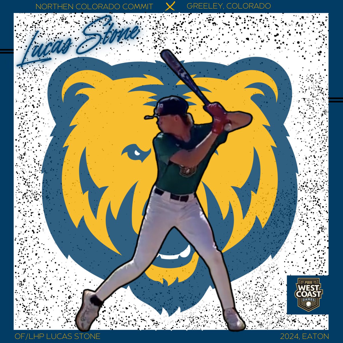 Prep Baseball Colorado (@prepbaseball_co) on Twitter photo ๐จ๐๐๐๐๐๐๐๐๐๐ ๐๐๐๐๐๐จ
'24 OF/LHP Lucas Stone (<a href="/lucasstone2024/">Lucas Stone</a>) has announced his commitment to University of Northern Colorado.
Stone is another commitment from the 2023 West Coast games and comes with a 94 mph top exit-velocity.
๐ค loom.ly/jonwdRU ๐จ๐๐๐๐๐๐๐๐๐๐ ๐๐๐๐๐๐จ
'24 OF/LHP Lucas Stone (<a href="/lucasstone2024/">Lucas Stone</a>) has announced his commitment to University of Northern Colorado.
Stone is another commitment from the 2023 West Coast games and comes with a 94 mph top exit-velocity.
๐ค loom.ly/jonwdRU