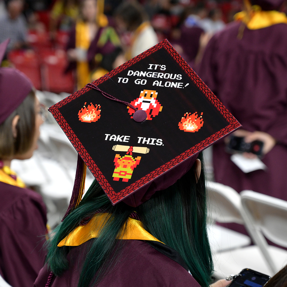 Cronkite_ASU's tweet photo. 🎉 Get excited, #CronkiteNation! 

Convocation is on Wednesday, Dec. 13 at 7 p.m. at Desert Financial Arena. 

🎓Graduates: You're invited to share photos with us by using the hashtag #CronkiteGrad as you near the big day! https://t.co/qG40jn6aYP