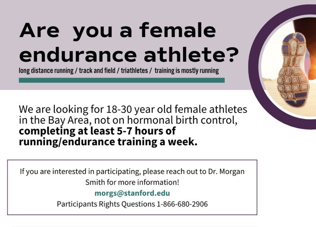 Are you a female endurance athlete between 18-30 years old? Join the @FASTRProgram study for a 30-min screening, ovulation tests, menstrual tracking at home, and 2 campus visits. There is $100 compensation for full completion of the study. Read more: buff.ly/3IlvpZ3