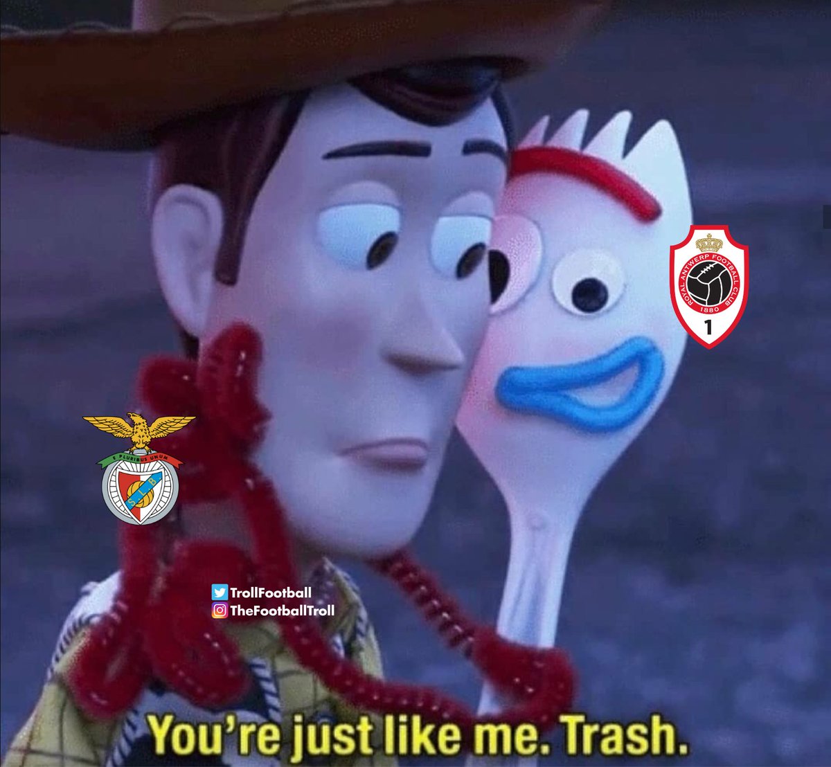 Royal Antwerp 🤝 Benfica 4 out of 4 loses in UCL