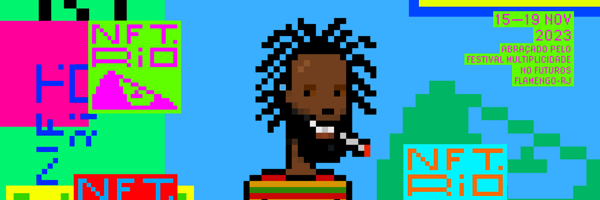 O <a href="/NFT_RIO_/">nft.rio</a> tá chegando e fizemos esse banner para celebrar! 
1) use o banner no seu perfil no X. 
2) retuíte
3) comenta marcando 2 amigos
pq vamos sortear uma camisa da lojinha do NFT Rio!