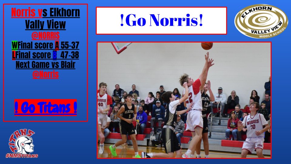 Norris vs Elkhorn Vally View#nmstitans #believe #titanstogether
🔴⚪️🔵