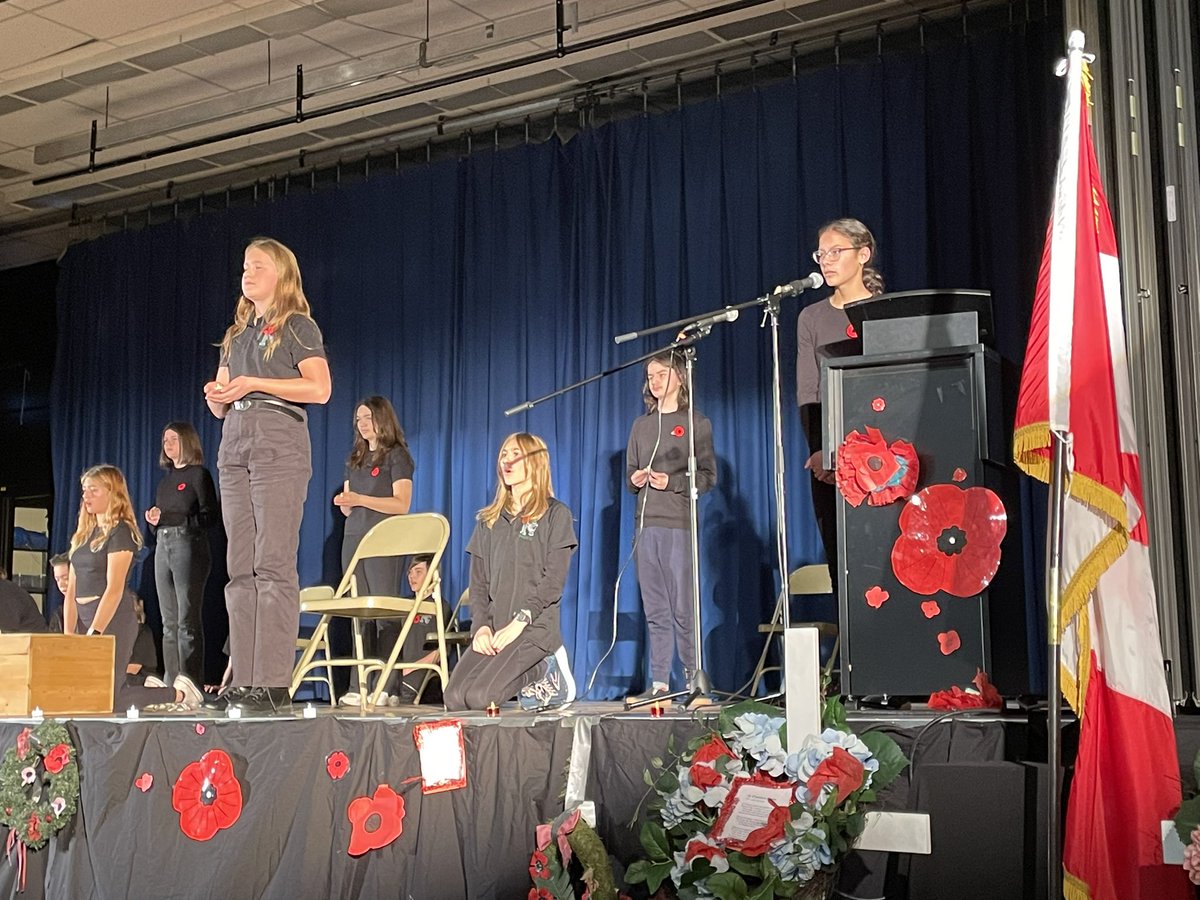 It was a privilege to be part of the Remembrance Day assembly this morning @NickleCBE @yyCBEdu